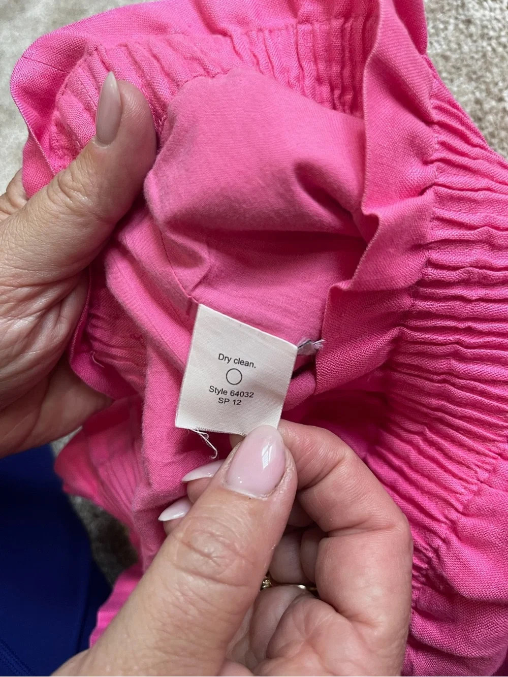 J.Crew Pink 100% Linen Paperbag Waist Mini Skirt Size 4